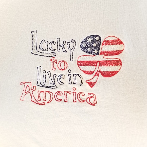 MCCC Sportsware Lucky To Live in America Tee - Picture 1 of 6